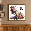 High Heels And Flowers-11CT Stamped Cross Stitch 40*40cm/15.75*15.75in