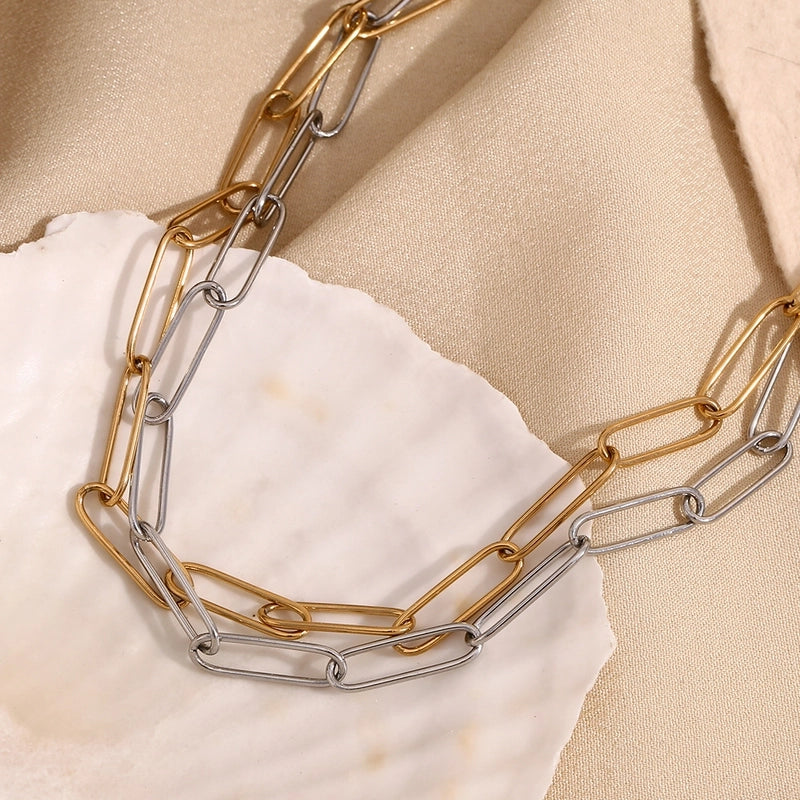 Minimalist Geometric 304 Stainless Steel Necklace
