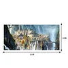 (US Only)1pc DIY Paint by Number Kit Castle Frameless Canvas Wall Art Gift Idea 80x40cm