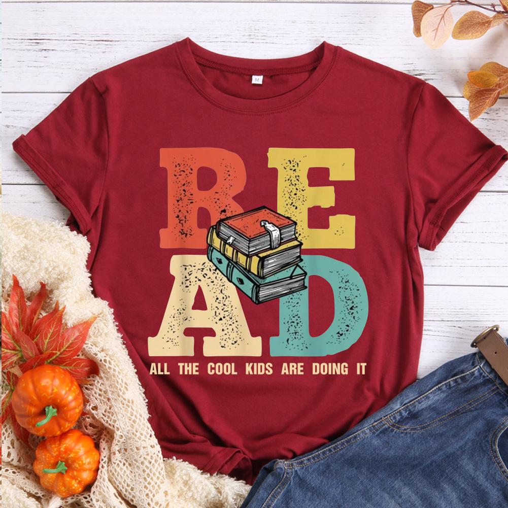 ANB - All the cool kids are reading Book Lovers Tee-010833