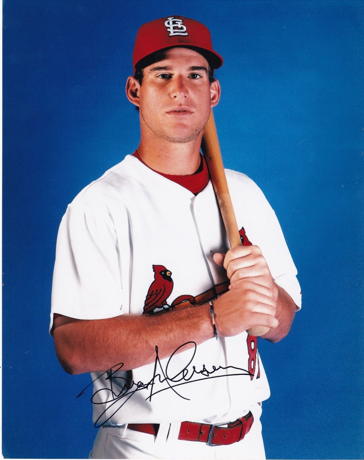BRYAN ANDERSON ST. LOUIS CARDINALS ACTION SIGNED 8x10
