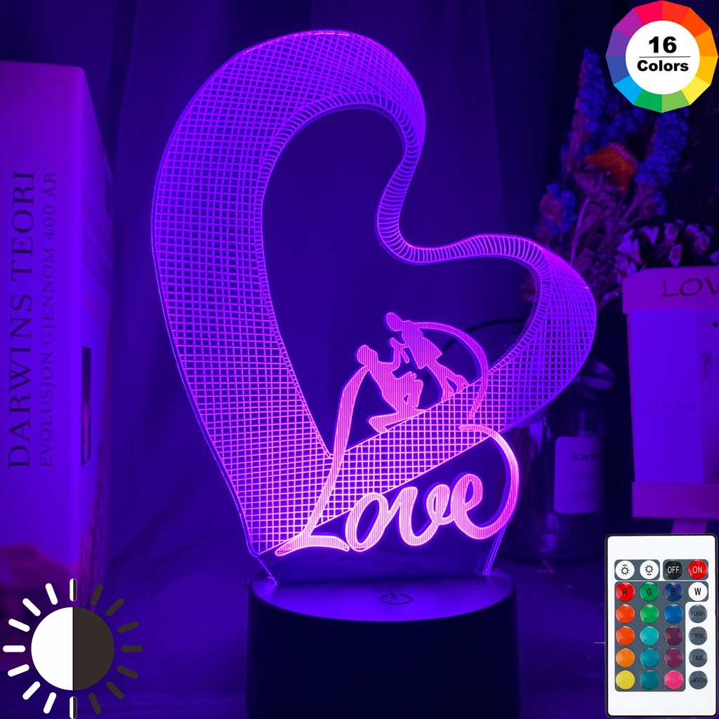 

Love - LED Night Light, 16 color with remote, 501 Original