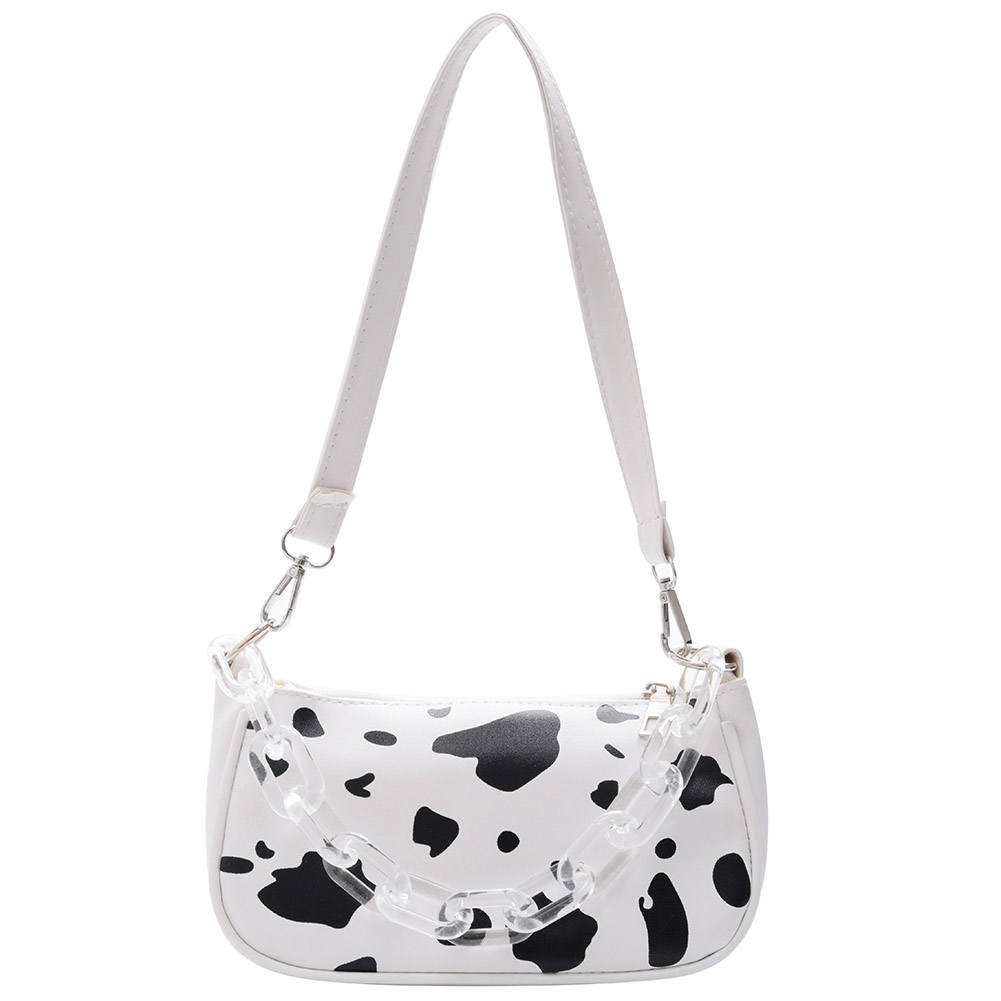 

Animal Pattern Shoulder Bag Clear Acrylic Chain Tote Handbag, 501 Original