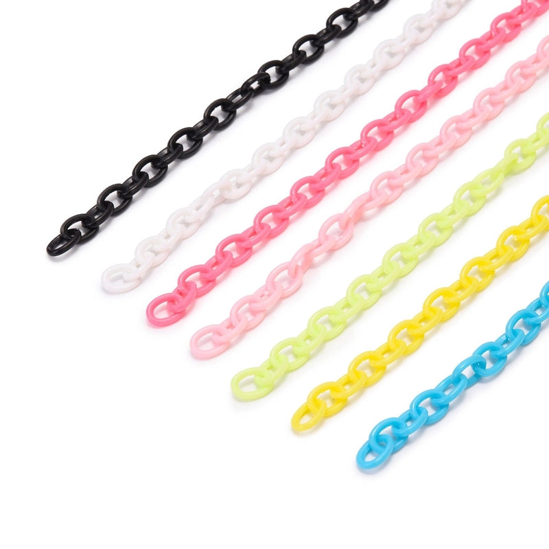 1 Pack = 5 Pieces Arylic 6*8mm Jewelry Accessories Chain