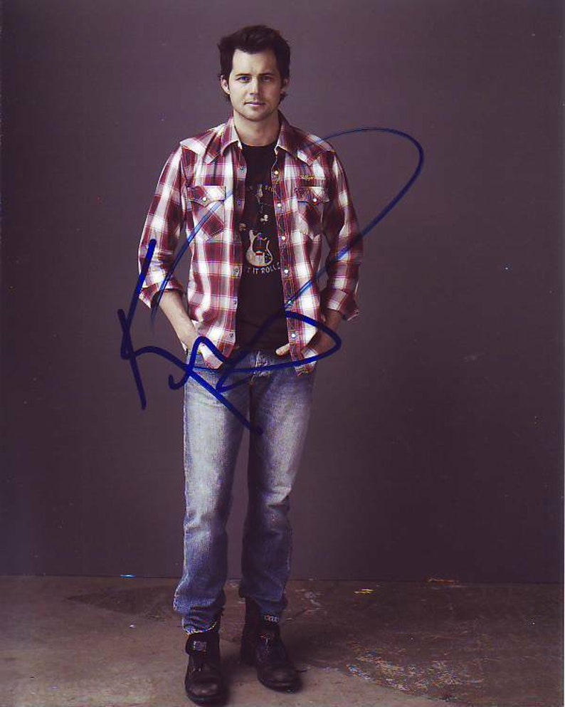 Kristoffer polaha signed autographed life unexpected nate bazile Photo Poster painting