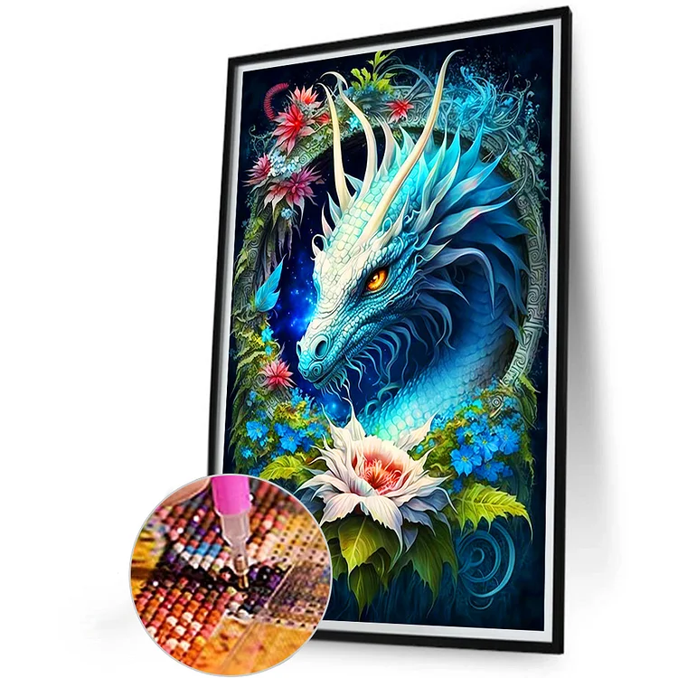 Full Round Drill Diamond Painting - Western Dragon - 40*40cm