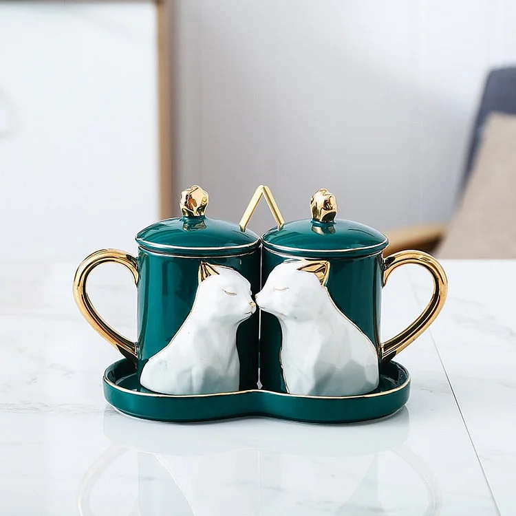 Creative Couple Ceramic Pair of Cups
