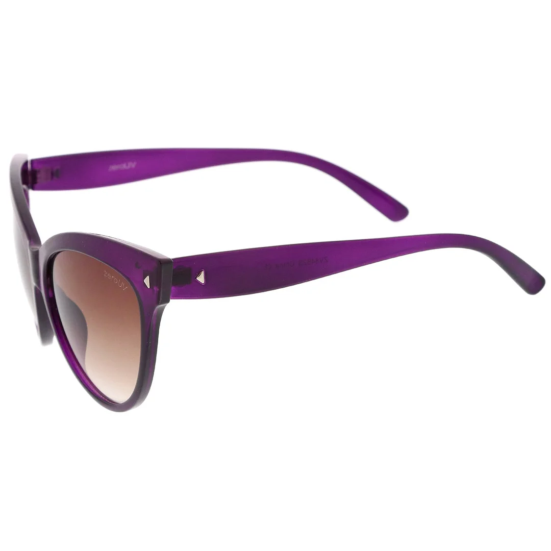 Women's Mod Oversize Horn Rimmed Cat Eye glasses 52mm