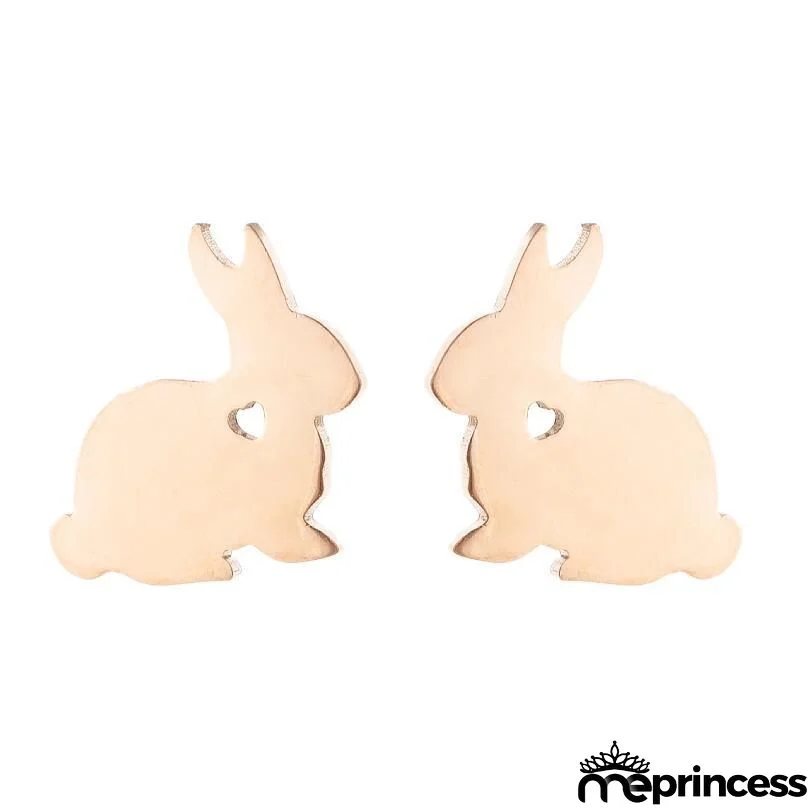 Women Fashion Hollow Eagle Owl Snake Dolphin Bee Giraffe Elephant Dog Cat Rabbit Fish Bird Penguim Stainless Steel Stud Earrings