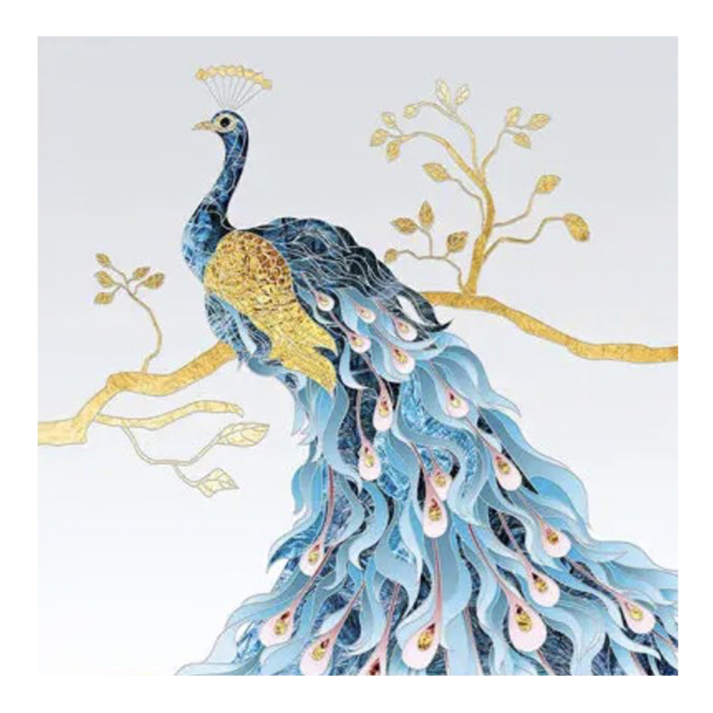 

Cartoon Peacock - 11CT Stamped Cross Stitch - 56*56CM, 501 Original