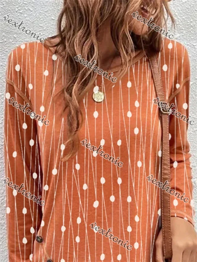 Women Half Sleeve V-neck Solid Color Dress