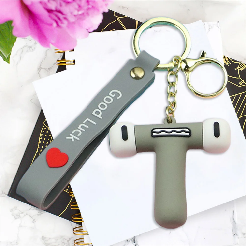 Letter A-Z Keychain Wacky Wizard Handbag Key Chain for Car Keys/Wallet/Backpack