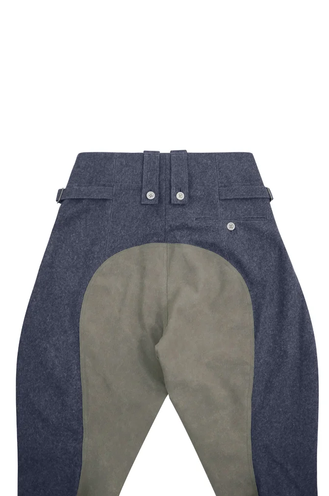   Luftwaffe German M1943 Blue Grey Wool Mounted Troops Riding Breeches German-Uniform