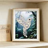 (17x22cm)Bird DIY Pearl Painting Art Kits for Adults Home Wall Decor Pearl Art Painting With Wooden Frame