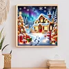 Christmas House - Diamond Painting - Partial Special Shaped Drill(Canvas|30*30cm)