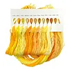 Friendship Bracelet String 6-Strand 120m Long DIY Hand Embroidery Threads Gradient Color Design for Bracelet DIY Crafts Sewing Embroidery Supplies