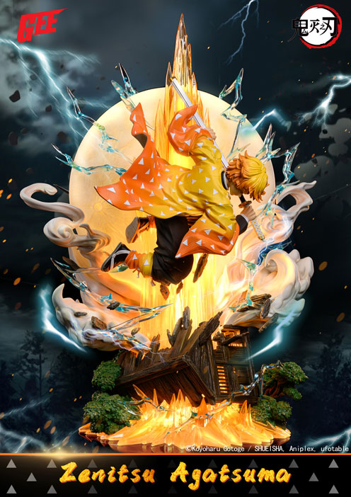 1/5 Scale Licensed Thunderclap and Flash Agatsuma Zenitsu with LED ...