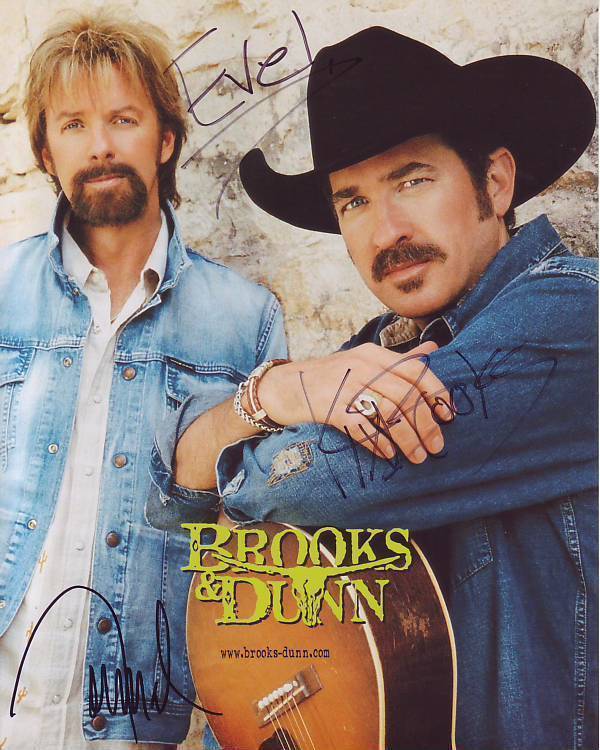 BROOKS & DUNN Autographed Signed Photo Poster paintinggraph - To Eve