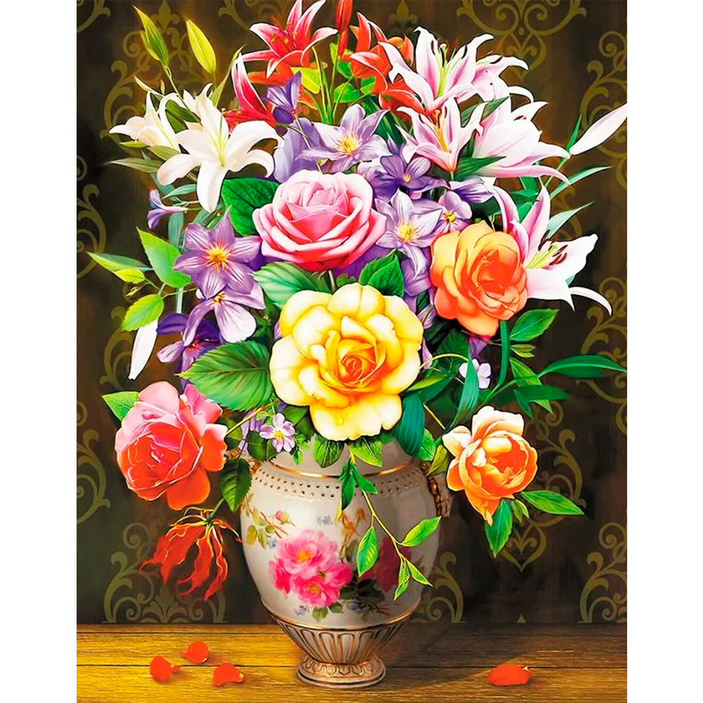 Various Flowers (36*46CM) 11CT Counted Cross Stitch gbfke