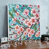 Framed Diamond Painting - Special Shaped - Peach Blossom(25x25cm)