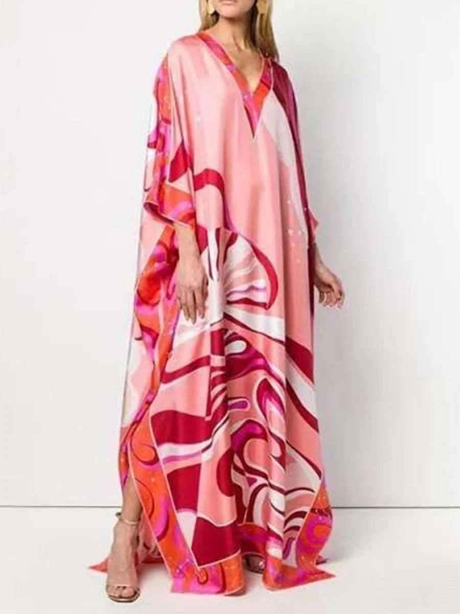 Patchwork Vintage Print Dress