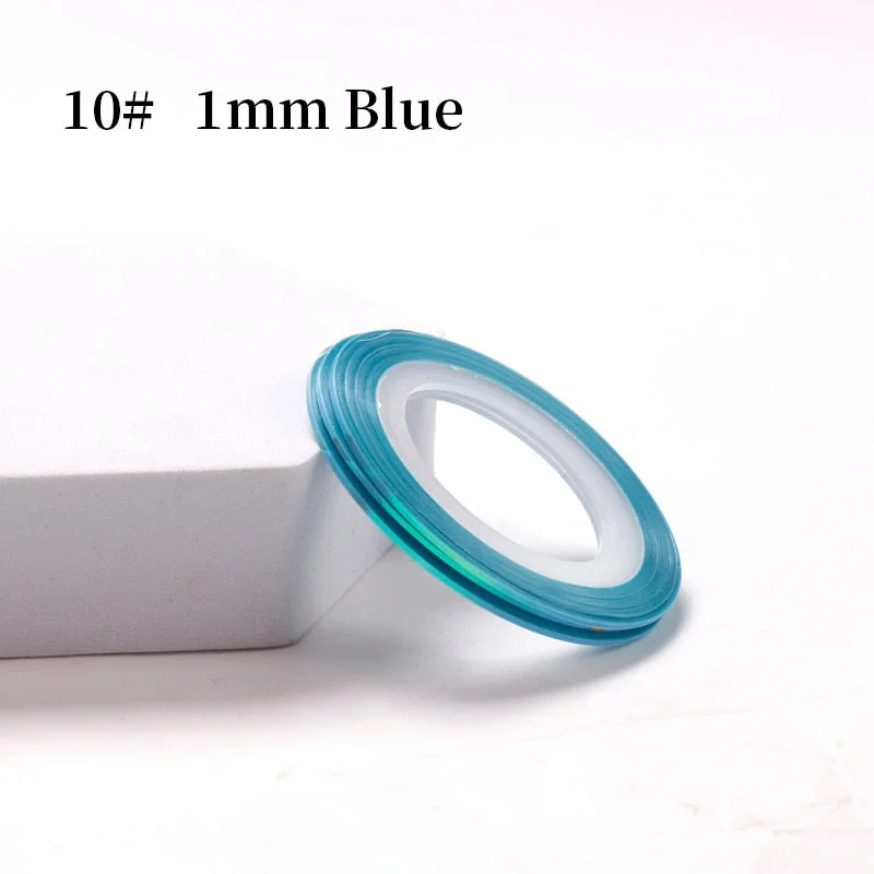 Nude Color Silver Nail Striping Tape Line 1mm 2mm 3mm Sticker Pink Yellow Shiny Stickers DIY Decors Tool Nail Art Decoration