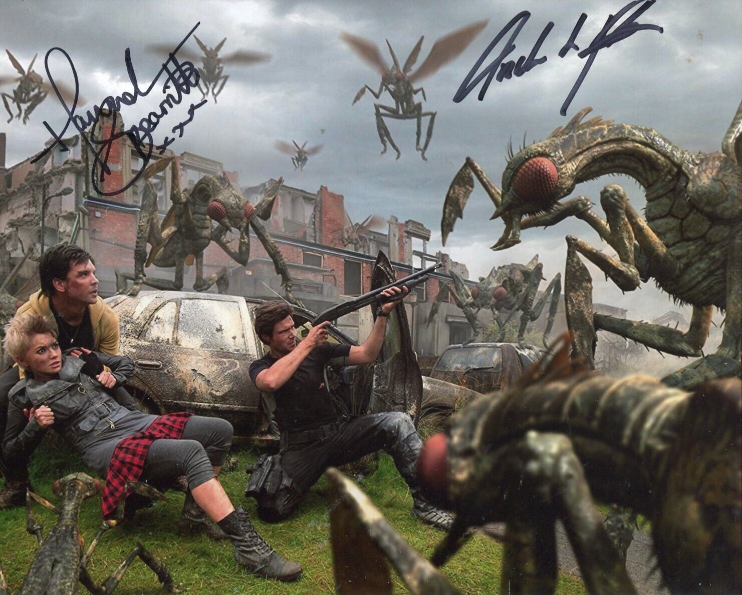 PRIMEVAL 8x10 Photo Poster painting cast signed by Hannah Spearritt & Andrew Lee Potts