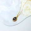 Black & Golden Star Pendant Necklace