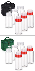 Portable Spice Bag with 9 Spice Jars