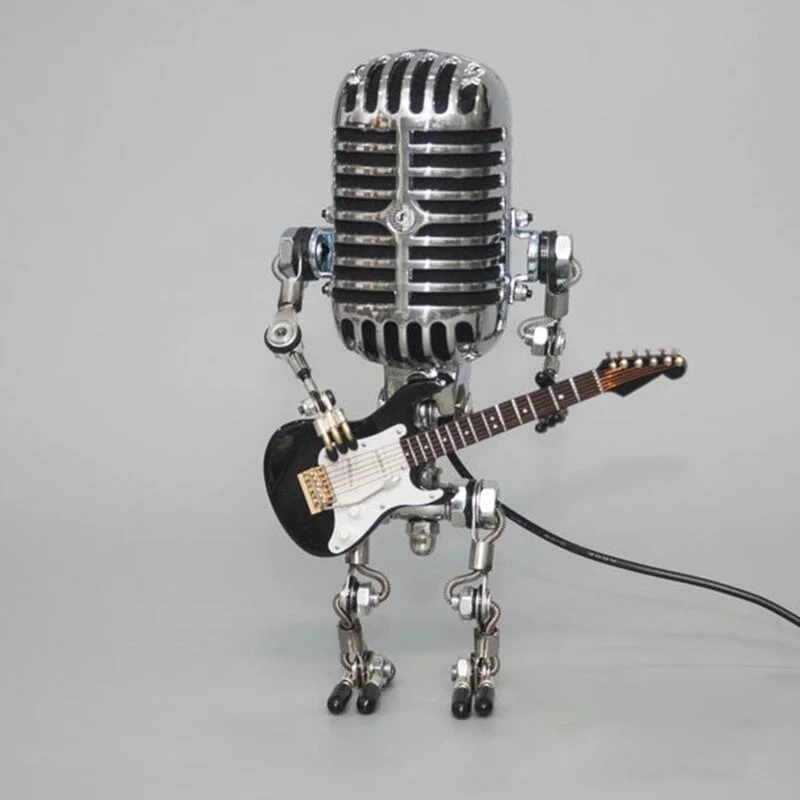 🔥A Good Choice For Christmas Gifts-🎙️🎙️Metal Microphone Lamp