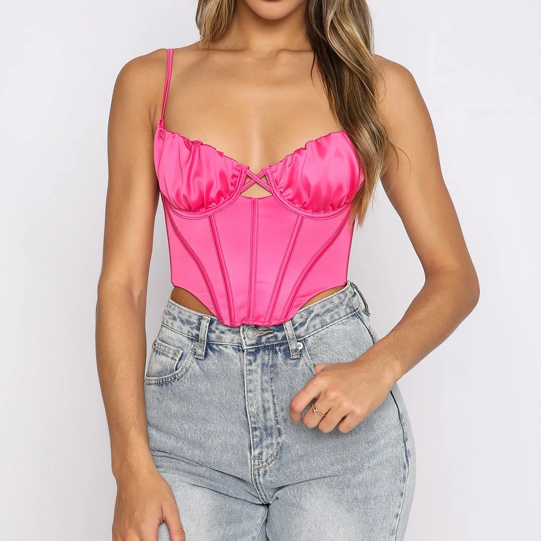 wsevypo Women Spaghetti Strap Knitted Camisoles Summer Casual Solid Color V-Neck Vest Tops Office Lady Hollow Out Crochet Camis