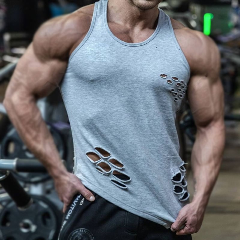 Casual Ripped Vest
