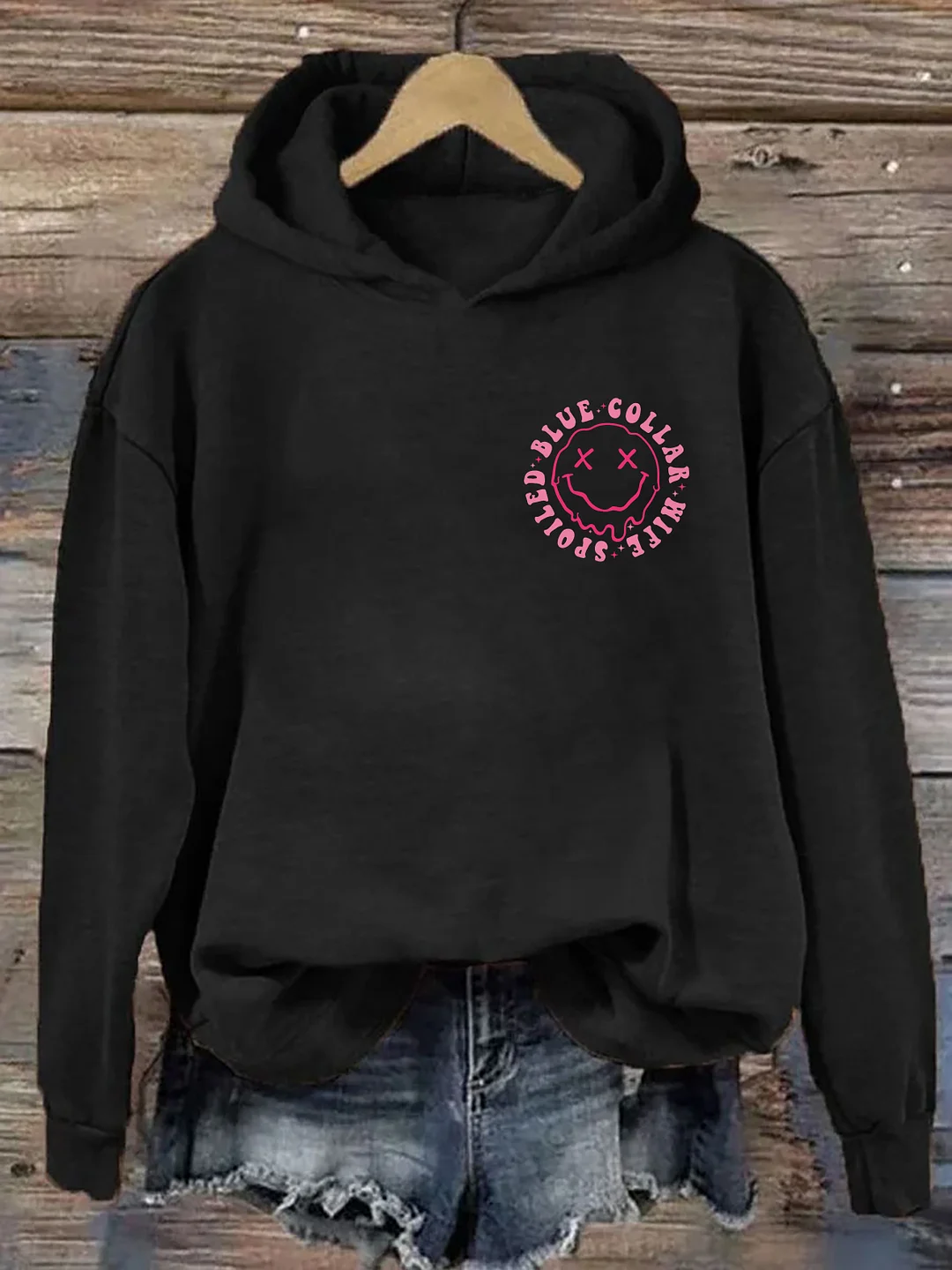 Somebodys Spoiled Blue Collar Wife Hoodie