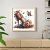 High Heels And Flowers-11CT Stamped Cross Stitch 40*40cm/15.75*15.75in