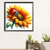 Diamond Painting-DIY Full Round Drill Sunflower Ladybug