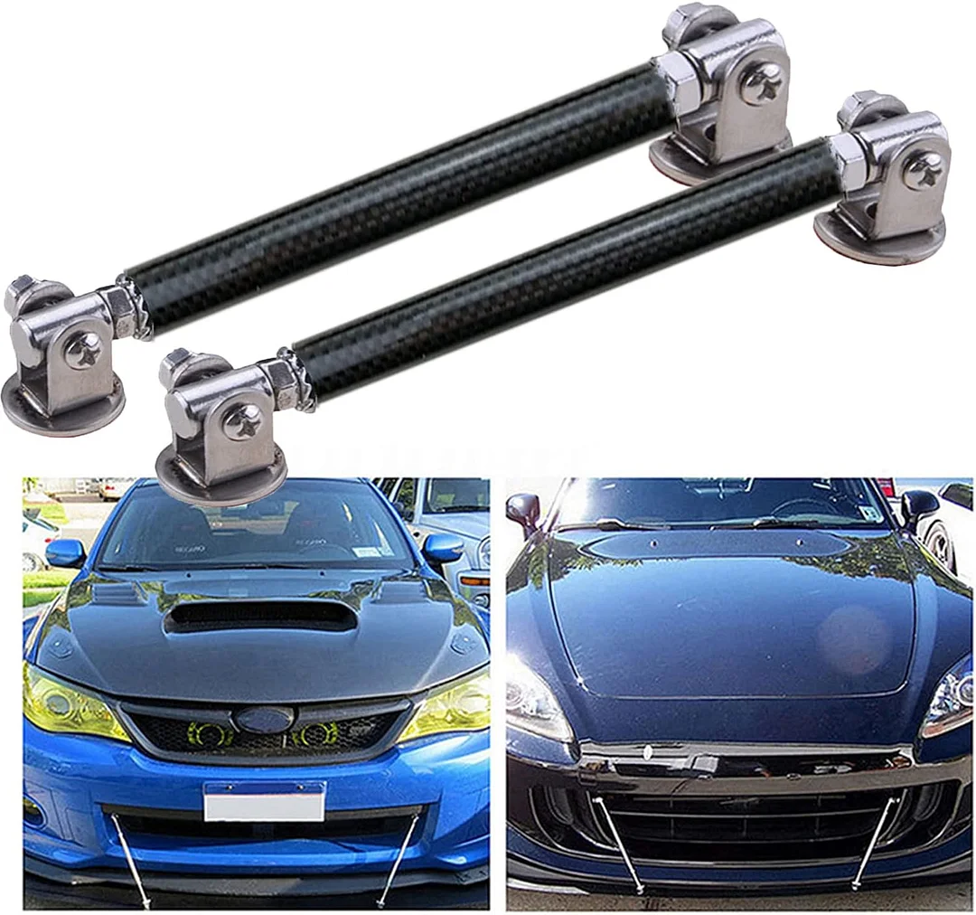Front Bumper Lip Splitter Diffuser Strut Rod Tie Bars Splitter Support Rods 