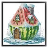 Watermelon House-14CT Stamped Cross Stitch 22*22cm/8.66*8.66in tapestrymarket