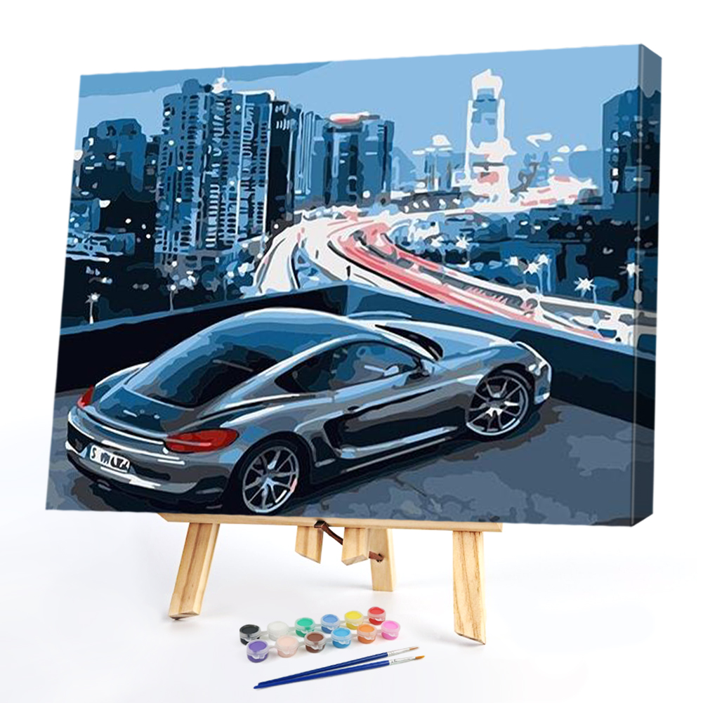 

50*40CM - Paint By Numbers - City Car, 501 Original