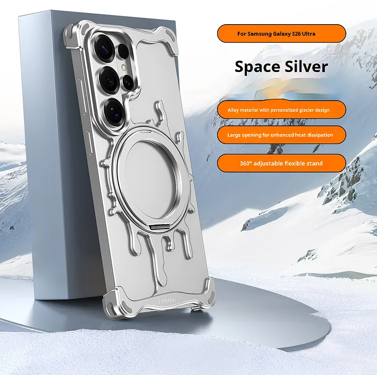 Frameless Magnetic Phone Case, Aluminum Alloy for Samsung S26/S25 Ultra