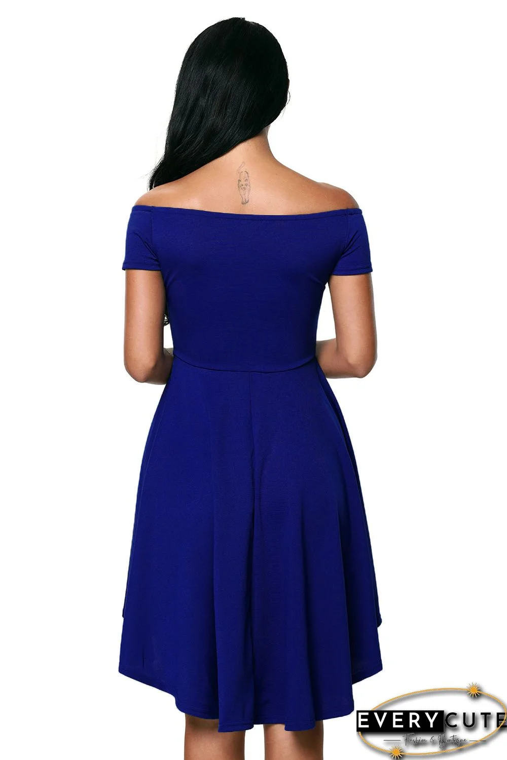 Blue All The Rage Skater Dress