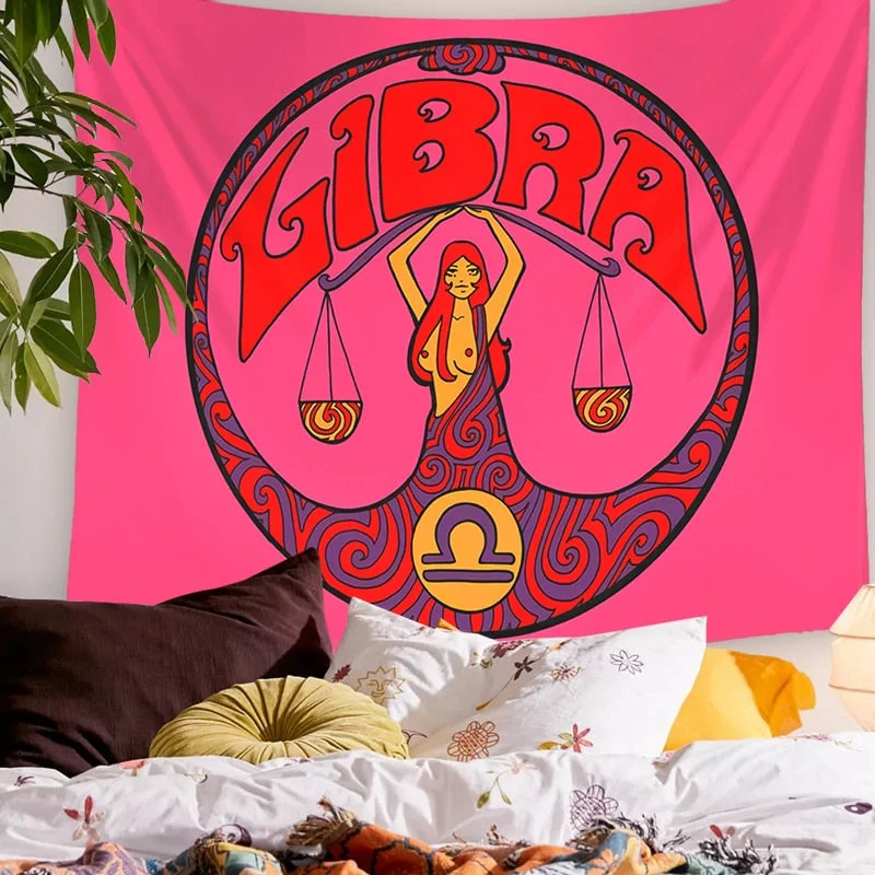 Tarot Constellation Tapestry Tarot Card Tapestry  Boho Tapestry Wall Hanging Trippy Divination Beach Mat Sun Moon Wall Decor