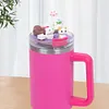 Cat Lid Accessories Charms with Straw Cover for Stanley 40oz Tumbler with Handle