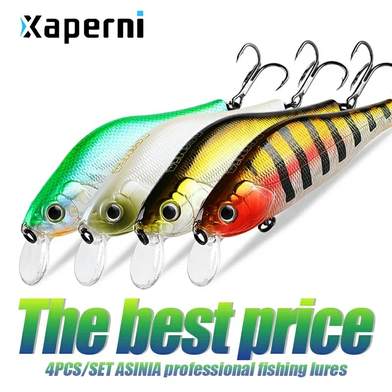ASINIA Best price 4pcs each set 106mm 30g SP depth1-1.5m Top fishing lures Wobbler hard bait quality professional minnow