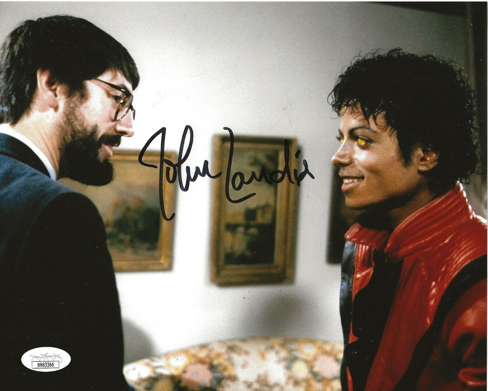 John Landis Director signed Thriller 8x10 Photo Poster painting autographed JSA