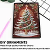 (US Local)Christmas Tree Special Shaped Diamond Painting Journal Notebook for Adults