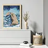 Polar Bear-14CT Stamped Cross Stitch 28*38cm/11.02*14.96in tapestrymarket