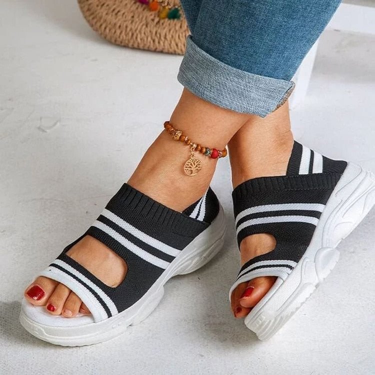 Women Sandals 2021 Summer Shoes Women Heels Sandals Hollow Out Platform Sandals Summer Women Casual Shoes Wedges Zapatos Mujer