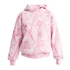 Women's Vintage Street Style Pink Camo Hooded Sweatshirt by Inlyline