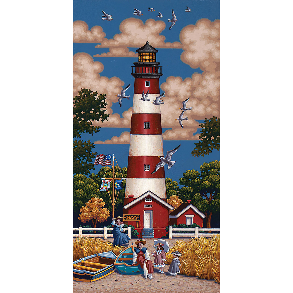 

Lighthouse - Round Drill Diamond Painting - 30*60CM (Big Size), 501 Original