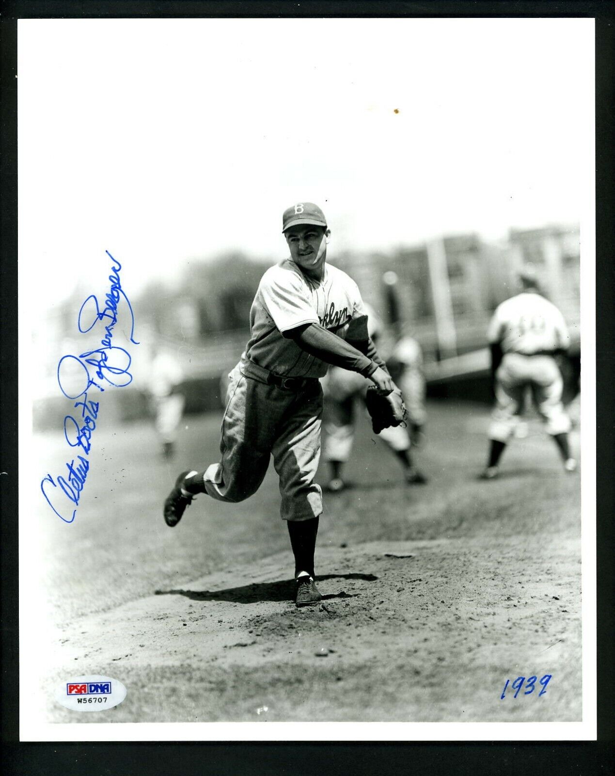 Boots Poffenberger Signed Autographed 8 x 10 Photo Poster painting PSA/DNA card Brooklyn Dodgers